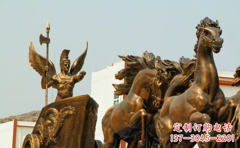 绍兴阿波罗战车广场景观铜雕