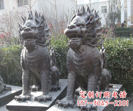 绍兴霸气的铜狮子