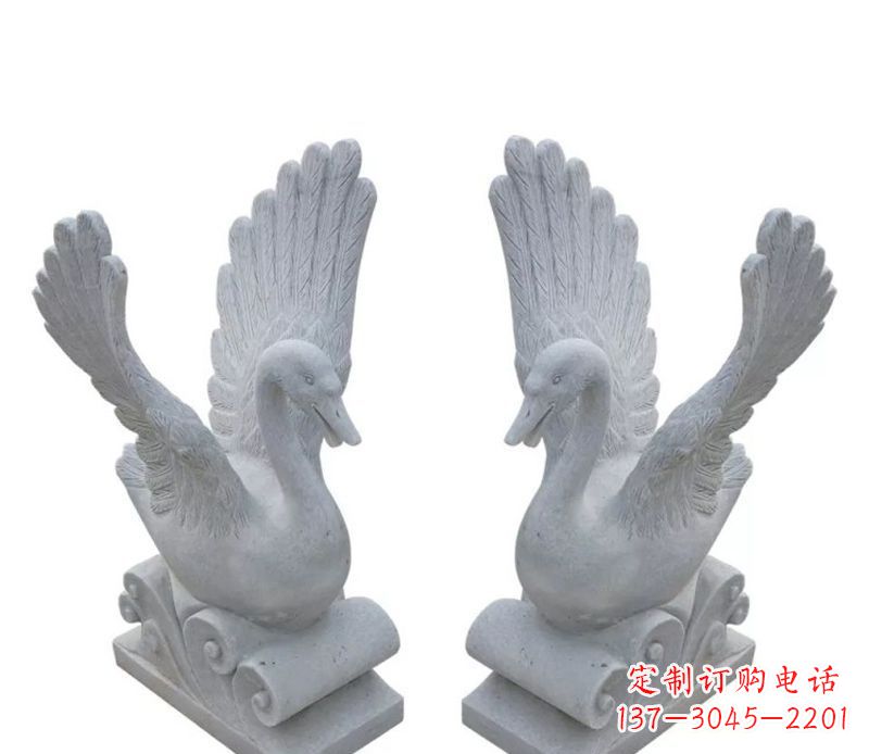 绍兴白天鹅石雕