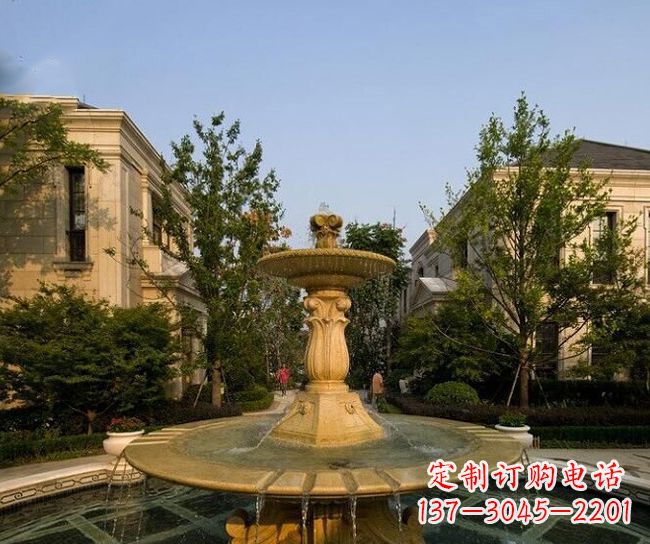绍兴别墅石雕大型喷泉雕塑 (2)