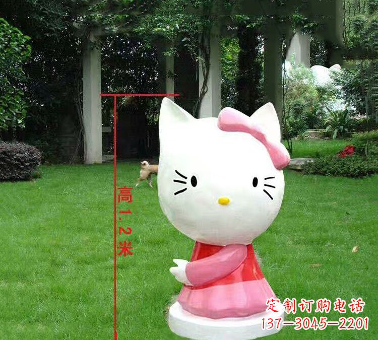 绍兴玻璃钢HelloKitty卡通动物雕塑