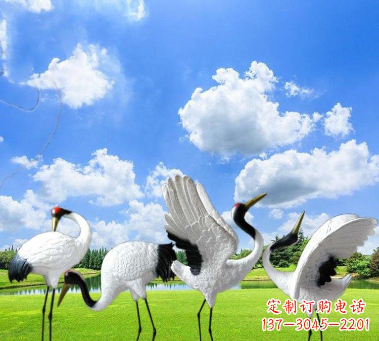 绍兴玻璃钢丹顶鹤