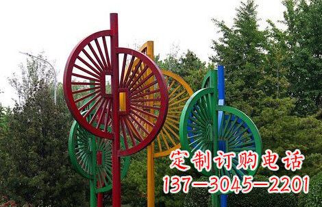 绍兴不锈钢抽象风车雕塑