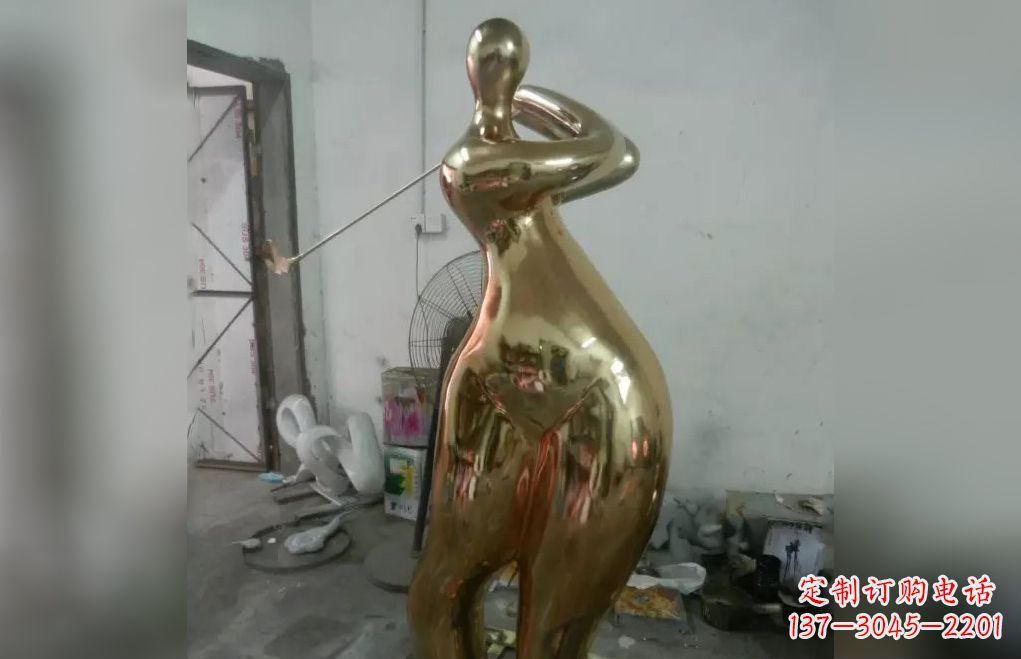 绍兴不锈钢高尔夫雕塑艺术的精美表现
