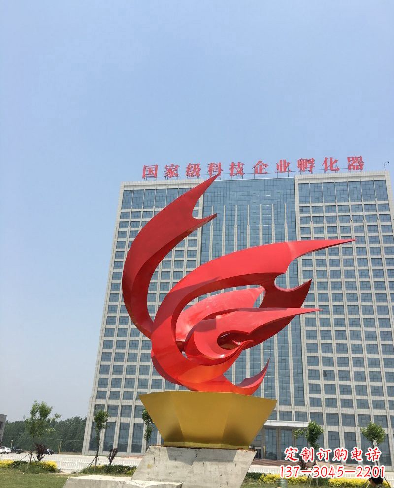 绍兴不锈钢凤凰雕塑222