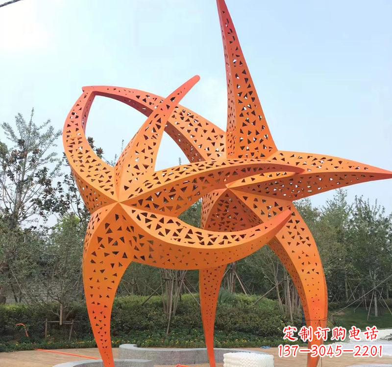 绍兴不锈钢海星海洋动物雕塑——美丽的海洋艺术