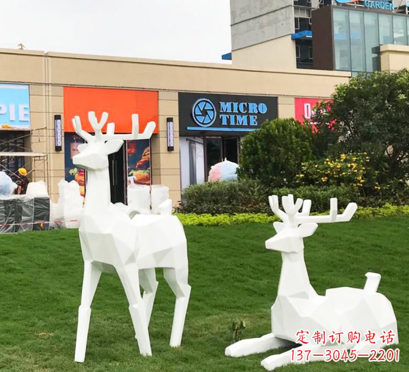 绍兴不锈钢小鹿雕塑艺术之美
