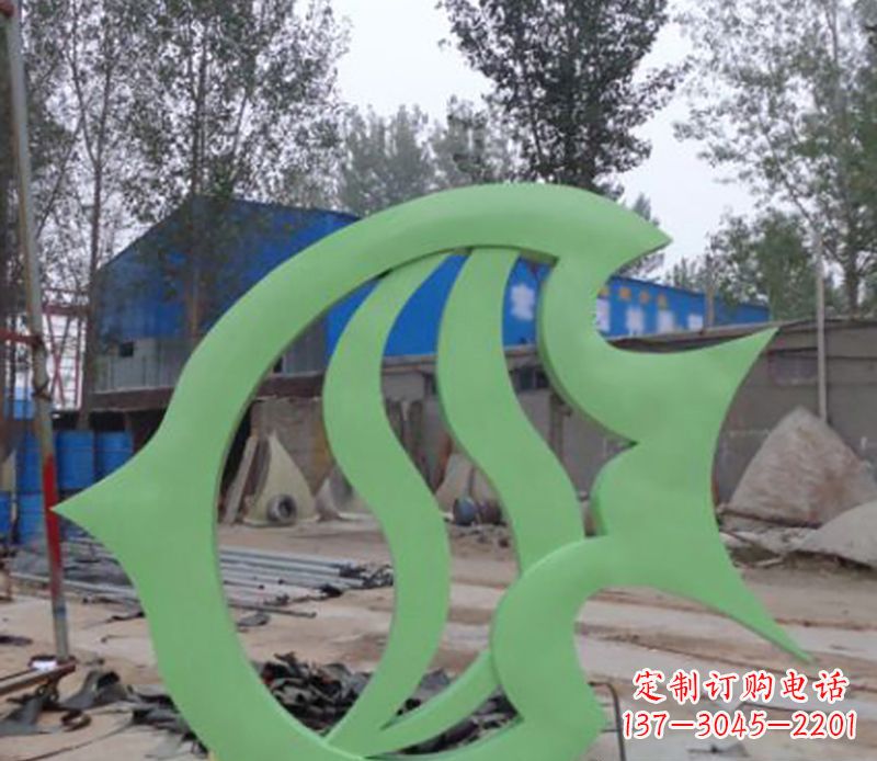 绍兴不锈钢剪纸鲤鱼雕塑——传承传统艺术