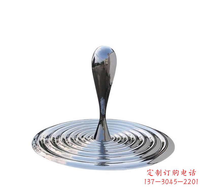 绍兴不锈钢景区水滴雕塑精美绝伦