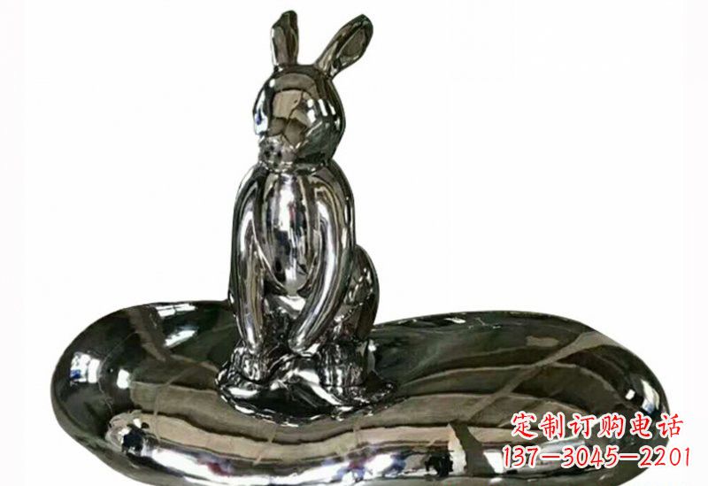 绍兴不锈钢兔子雕塑