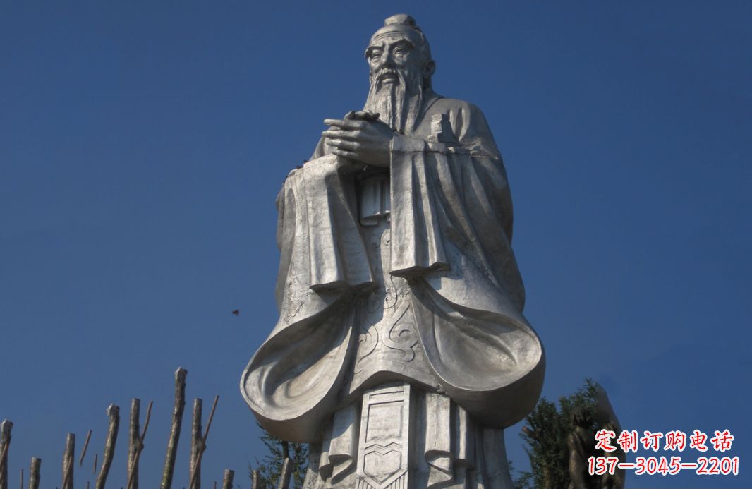 绍兴不锈钢孔子人物雕塑