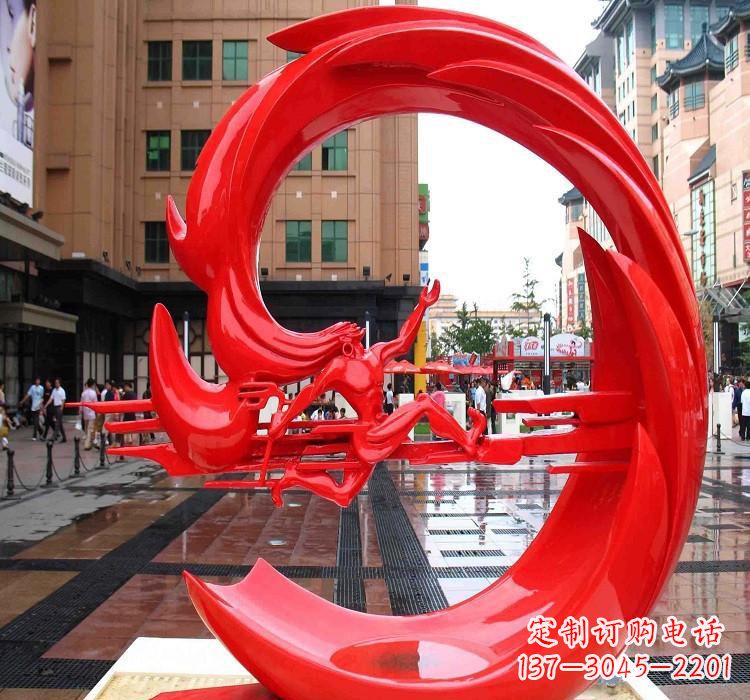 绍兴不锈钢夸父追日雕塑
