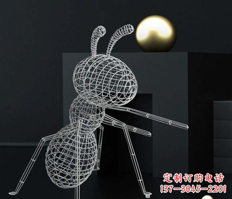 绍兴不锈钢镂空蚂蚁造型雕塑