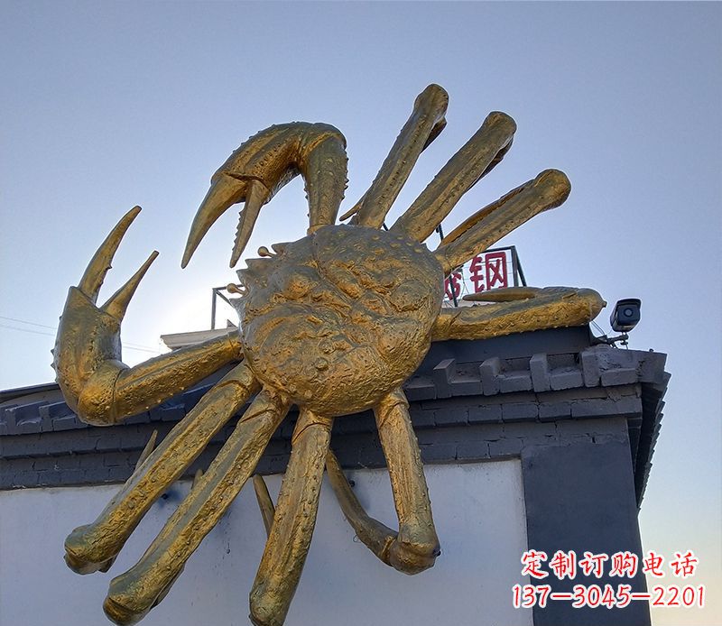 绍兴不锈钢螃蟹雕塑