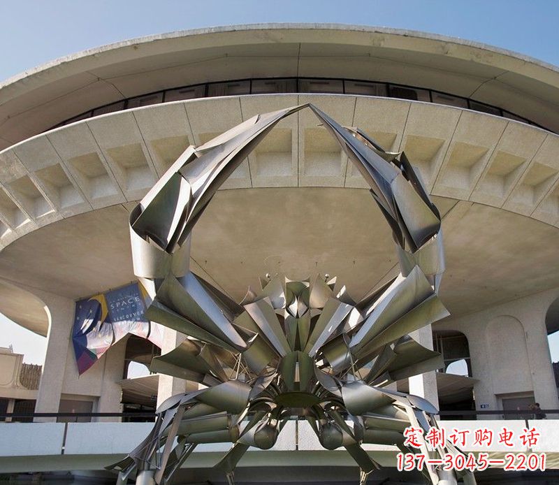 绍兴不锈钢螃蟹雕塑户外