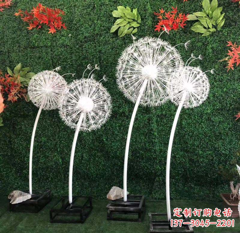 绍兴不锈钢蒲公英雕塑1
