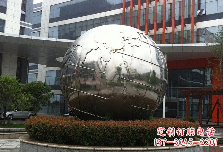 绍兴不锈钢地球雕塑传递环保意识