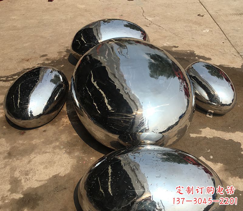 绍兴精致灵动的不锈钢水滴雕塑