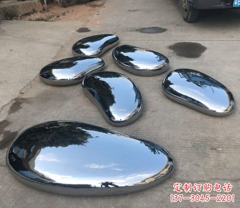 绍兴不锈钢水滴公园雕塑
