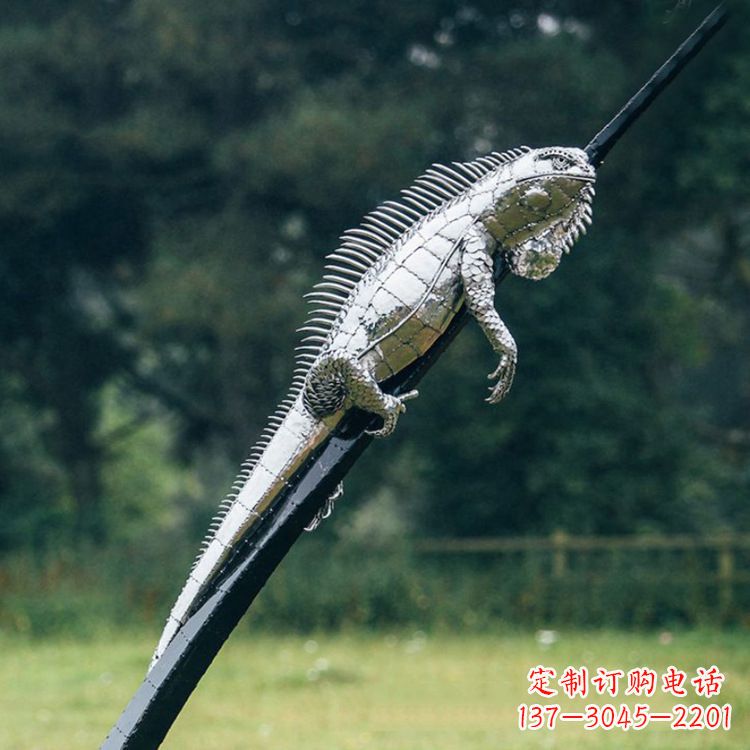 绍兴不锈钢蜥蜴雕塑艺术的精美体现