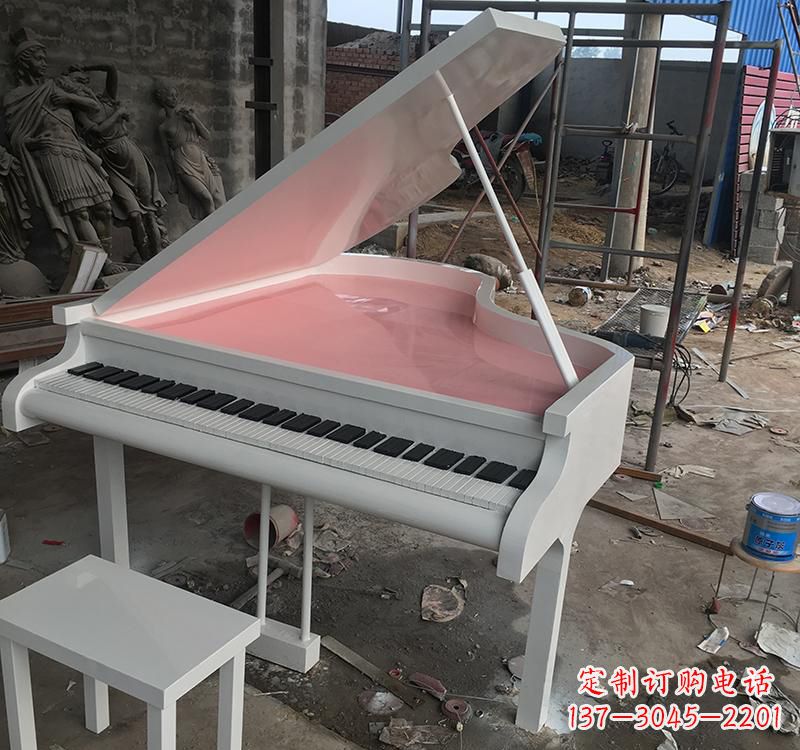 绍兴不锈钢校园钢琴雕塑
