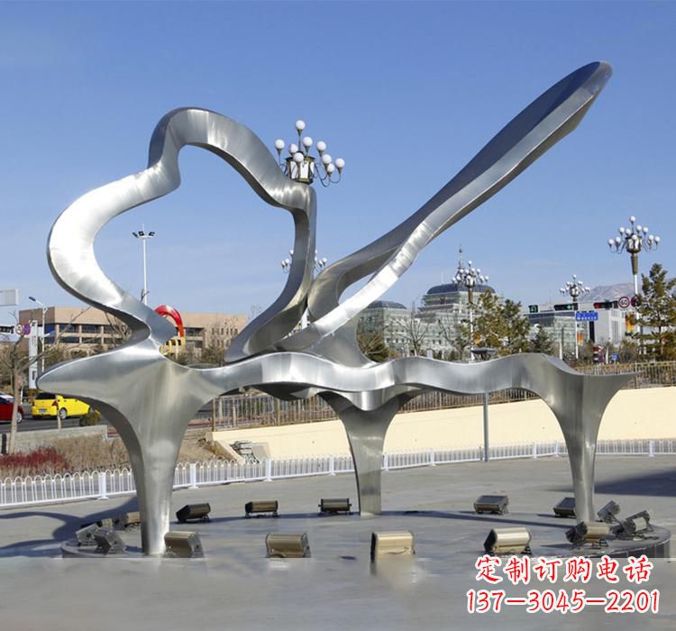 绍兴不锈钢艺术钢琴雕塑展现精致之美