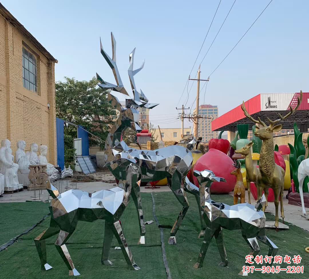 绍兴梅花鹿雕塑一种独特的城市装饰