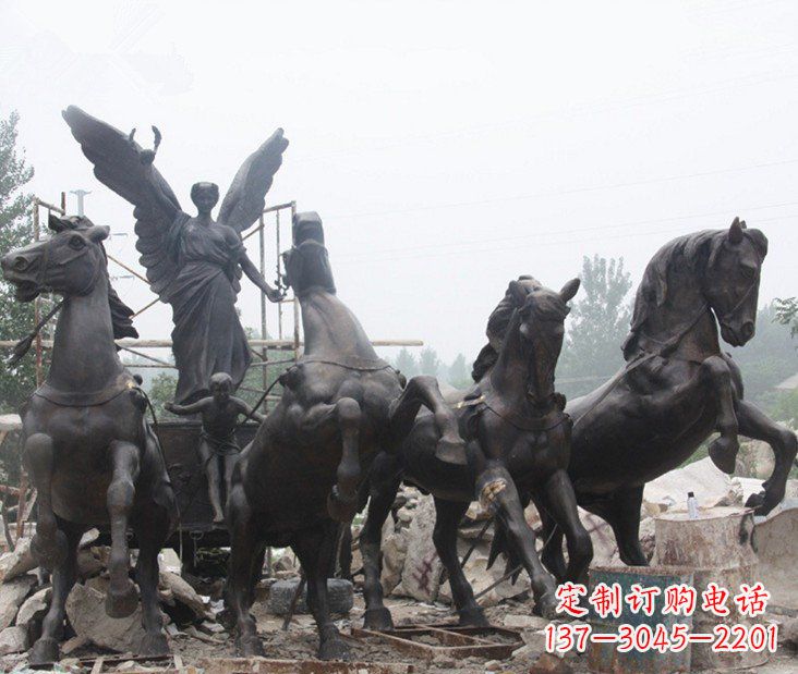 绍兴马雕塑。