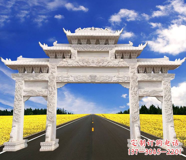 绍兴城市牌楼石雕——把文化传承到实体之中
