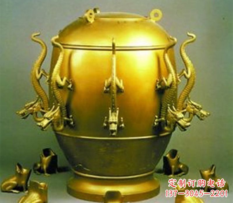 绍兴纯铜古天文仪器地动仪雕塑