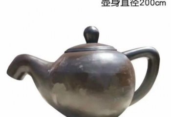 绍兴青铜茶壶雕塑——彰显传统文化的艺术精髓