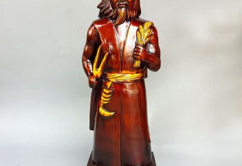 绍兴神农氏铜像传承炎帝文化的艺术之作