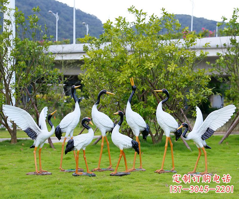 绍兴促销仿真仙鹤动物雕塑