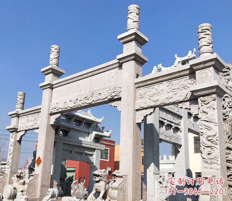 绍兴村庄牌坊石雕——记录着悠久历史的传承