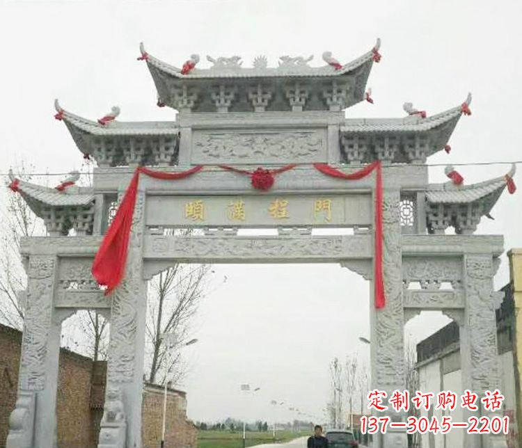 绍兴牌坊雕塑纪念历史,传承文化