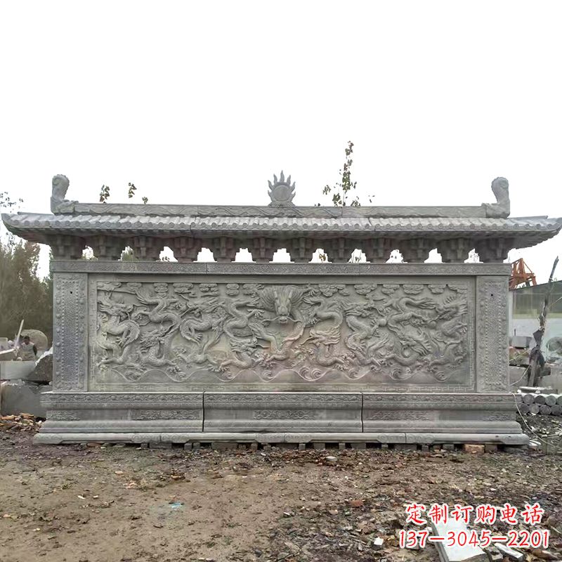 绍兴大理石影壁雕塑美丽的艺术精品