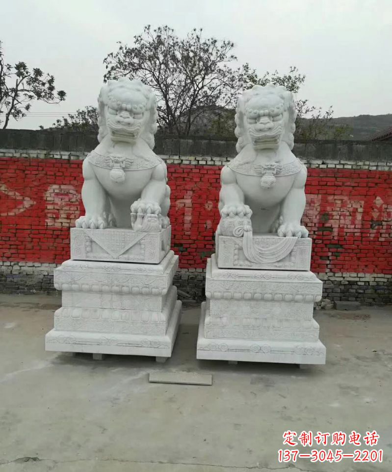 绍兴大理石狮子广场雕塑