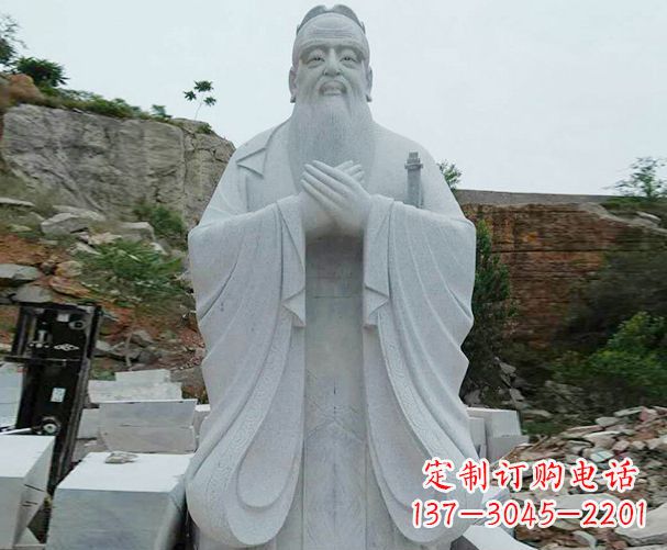 绍兴大理石先师孔子石雕