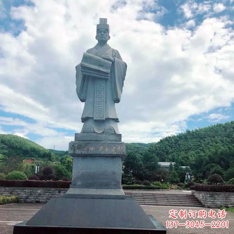 绍兴大型蔡伦石雕像-景区广场历史文化名人雕塑