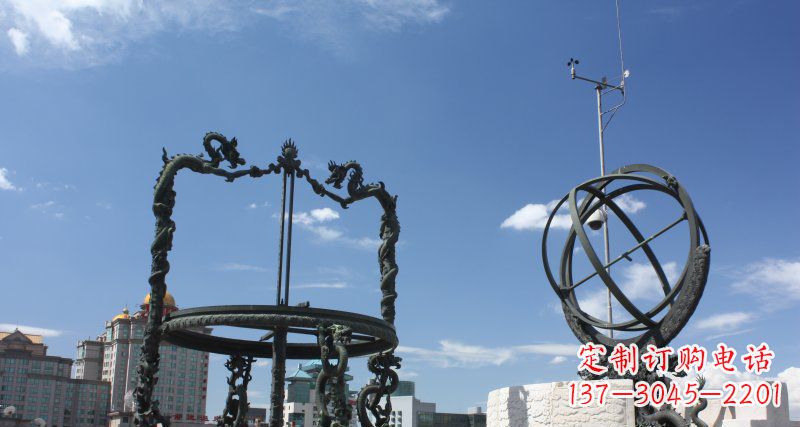 绍兴中领雕塑浑天仪雕塑 铜雕景观构筑
