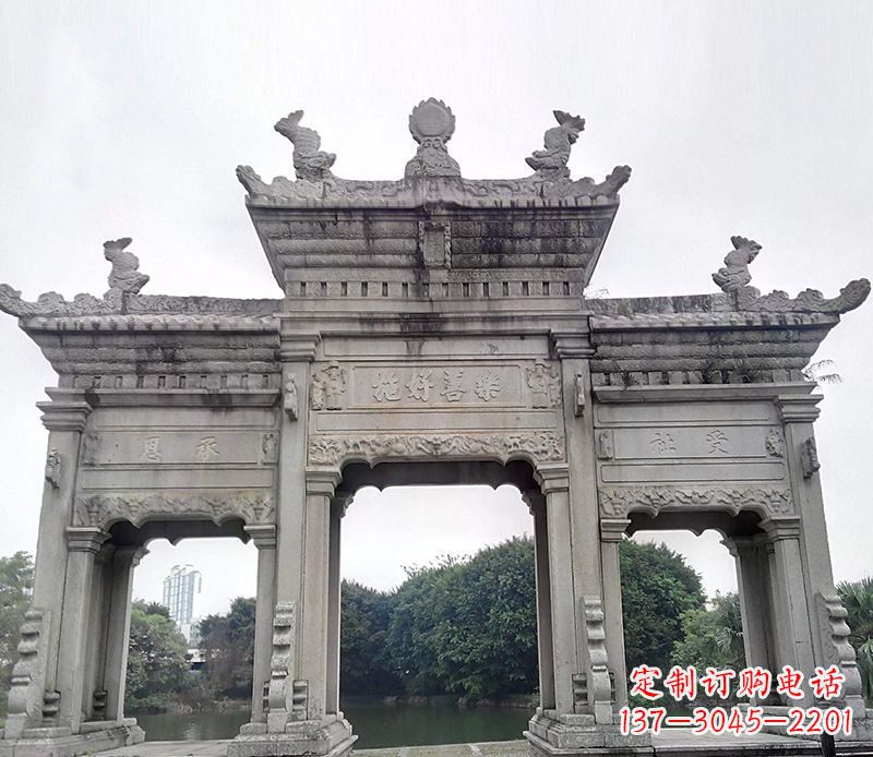 绍兴特色大型牌坊石雕