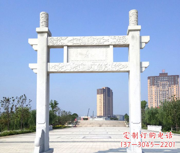 绍兴单门景区石牌楼