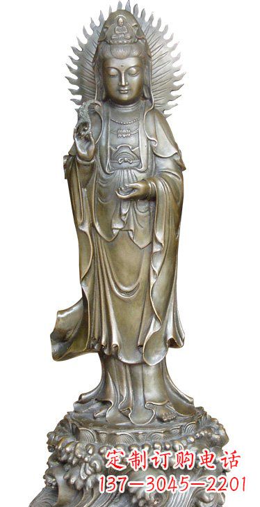 绍兴渡海观音铜雕塑,定制专属你的福缘