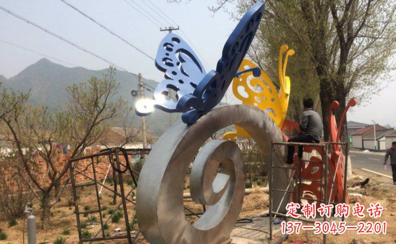 绍兴锻造不锈钢蝴蝶雕塑