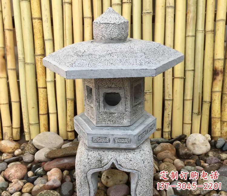 绍兴精美仿古灯笼石雕