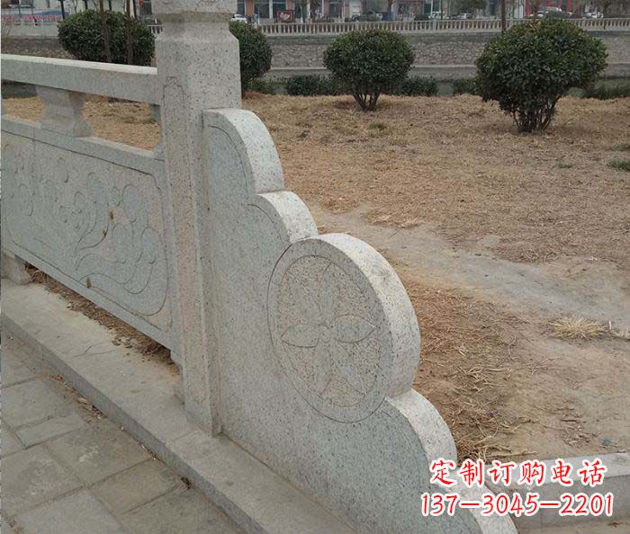 绍兴精美仿古护城河石雕栏板