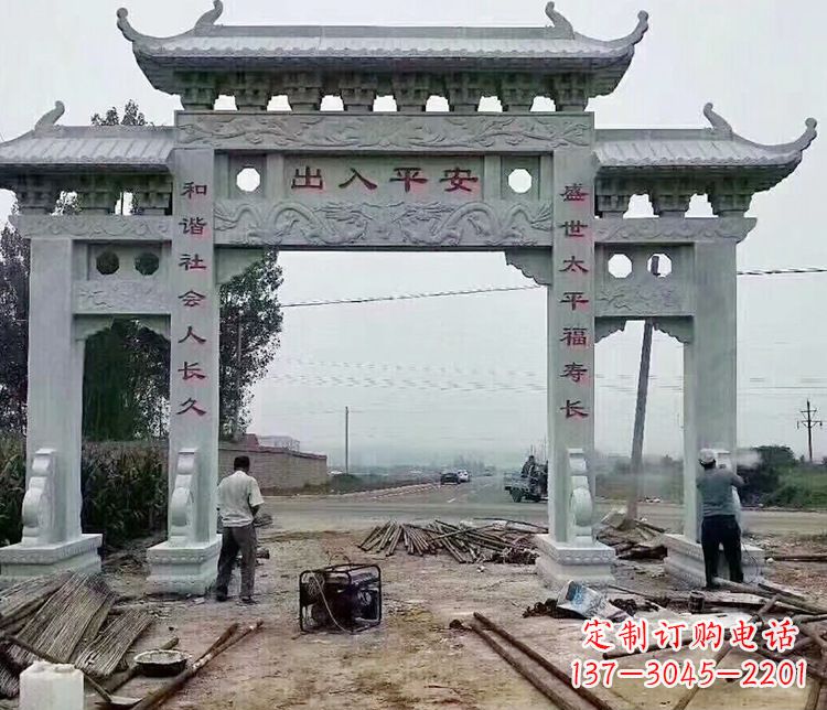绍兴仿古石牌坊石雕