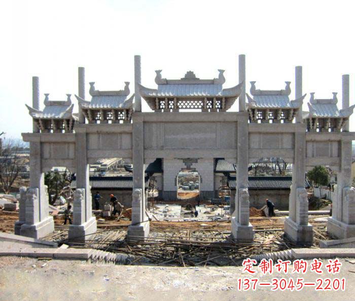 绍兴仿古牌坊雕塑,定制专属你的古典魅力