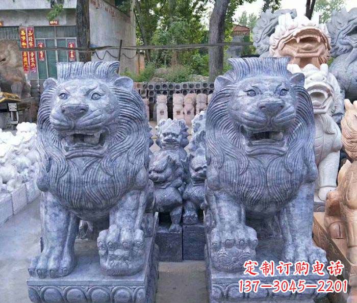 绍兴仿古欧式石雕狮子