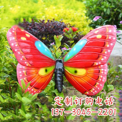 绍兴仿真蝴蝶_红色款35x65x42